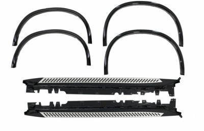 Prelungiri Extensii Aripi BMW X5 F15 (2014-2018) M-Design Negru Lucios cu Praguri Trepte Laterale Performance AutoTuning foto