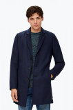 Palton barbati cu buzunare oblice si inchidere cu nasturi bleumarin, XL