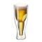 Pahar de bere, pereți dubli, 350 ml, transparent
