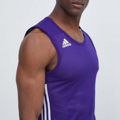adidas Performance tricou de antrenament cu două fețe 3G Speed culoarea violet, DY6591