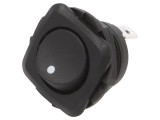 Rocker Switch SPST ON-OFF 10A 28VDC Negru