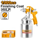 Pistol vopsit aluminiu vas metal jos 1000 cc - Ingco ASG2101
