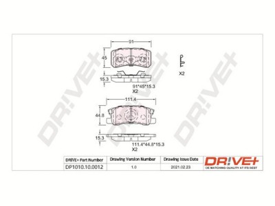 Dr!ve+ DP1010.10.0012 set placute frana,frana disc foto