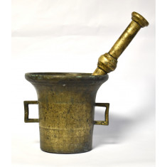 Mojar cu pistil / Piua veche din bronz - cca. 7 kg - dimensiuni mari