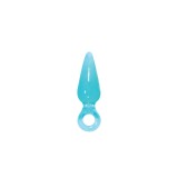 Cumpara ieftin Dop Anal Jolie Pleasure Mini Aqua, Turcoaz, 8.5 cm