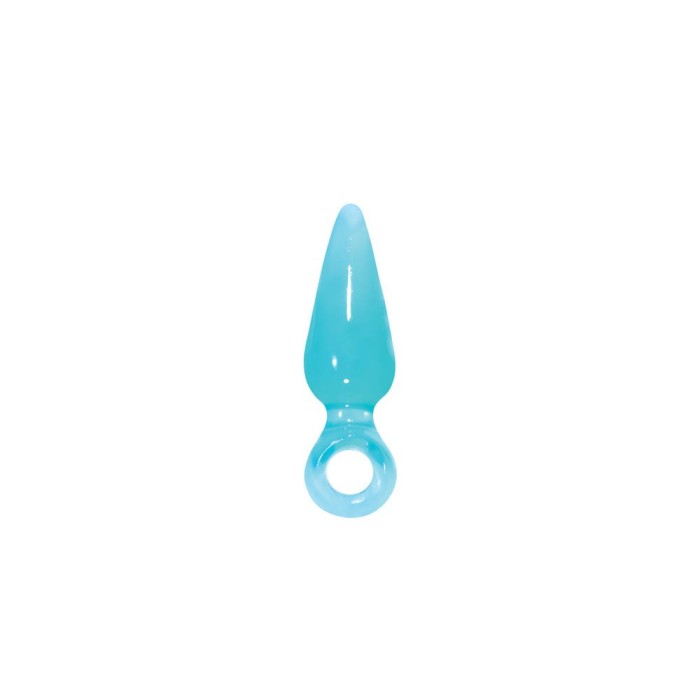 Dop Anal Jolie Pleasure Mini Aqua, Turcoaz, 8.5 cm