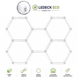 Cumpara ieftin Lumina LED Hexagonala , 5 Module 164x235CM - Garaj, Dormitor, Camera Gaming, Spatii Private