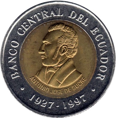 Ecuador 100 sucres 1997 UNC foto