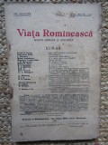 REVISTA VIATA ROMANEASCA REVISTA LITERARA SI STIINTIFICA ANUL XXII APRILIE-MAI NR. 4-5 1930