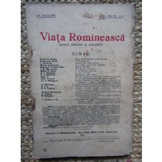 REVISTA VIATA ROMANEASCA REVISTA LITERARA SI STIINTIFICA ANUL XXII APRILIE-MAI NR. 4-5 1930