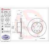 Set disc frana BMW 1 (E81) 09.06-09.12, 1 (E87) 02.03-01.13, Fata, 284X22mm, ventilat, BREMBO