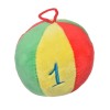 Jucarie Zornaitoare din plus, forma Minge, 7 cm, ATU-085692, Multicolor, Textil, Oem