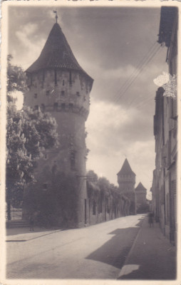 SIBIU STRADA HARTENECK - GASSE,CIRCULATA CENZURATA,ROMANIA. foto