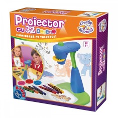Joc creativ D-Toys, Proiector cu 32 desene foto