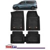 Covorase Auto TeamCar&reg; Tip Tavita Compatibile Citroen Berlingo III (2018-2024) Negru Material Rezistent, Cauciuc