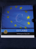 Euro set - Estonia 2011 de la 1 cent la 2 euro, 8 monede, Europa