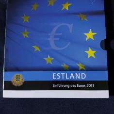 Euro set - Estonia 2011 de la 1 cent la 2 euro, 8 monede