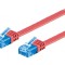 Patch Cord Ethernet Cat6a U/UTP 1m Roșu