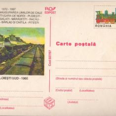 CPI B14255 CARTE POSTALA - GARA PLOIESTI SUD 1905