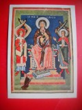 HOPCT 23156 MINIATURA-MADONA CU PRUNCUL-THRONENDE -- GERMANIA -- CP PICTURA --NECIRCULATA