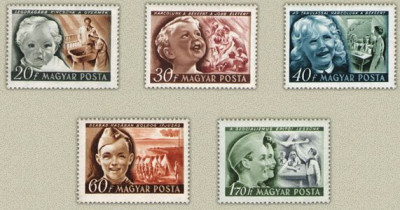 Ungaria 1950 - Ziua Internat. a copilului, serie neuzata foto