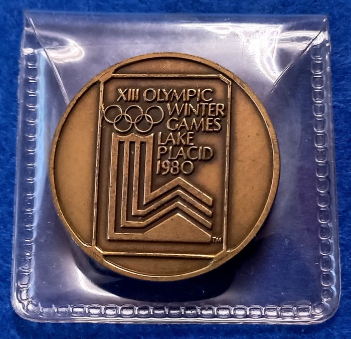 Placheta - JOCURILE OLIMPICE de IARNA - LAKE PLACIDE 1980