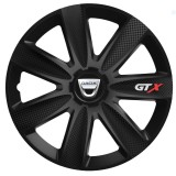 Set 4 Capace Roti GTX Negru Carbon R17, pentru Dacia, Autohelix MSA