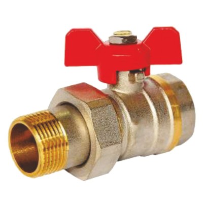 Robinet trecere din bronz cu holender, 1&amp;#039;&amp;#039; foto