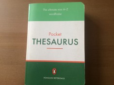 pocket thesaurus the ultimate mini a-z wordfinder penguin books 2004 lb. engleza