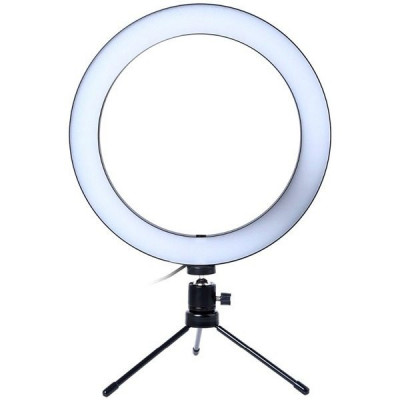 Lampa circulara de masa Ring Fill Light cu 3 tipuri iluminare si reglare intensitate foto