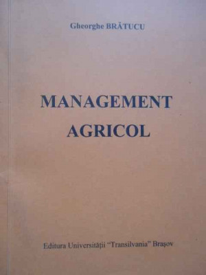 Management Agricol - Gh.bratucu ,280983 foto