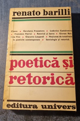 Poetica si retorica Renato Barilli foto