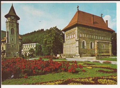 Carte Postala veche - Piatra Neamt - Biserica si turnul lui Stefan , necirculata foto
