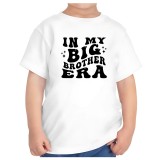 Tricou alb copii big brother outfit haios fratele mai mare 5-6 ani