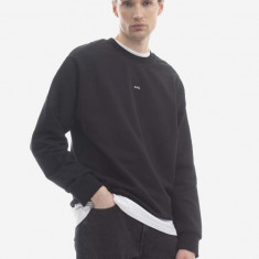 A.P.C. hanorac de bumbac Sweat Steve bărbați, culoarea negru, cu imprimeu COEIP.H27621-BLACK