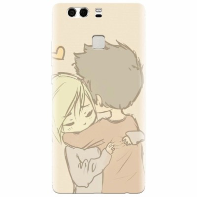 Husa silicon pentru Huawei P9, Couple Hug foto