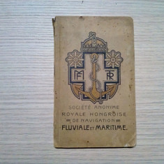 LE DANUBE - Fluviale et Maritime - Budapest, 156 p. cu ilustratii in text;