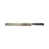 Cutit feliat profesional 25cm, lama alveolata otel 5Cr15MoV, maner ABS negru Breckner Germany