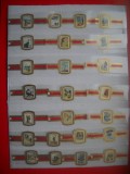 HOPCT LOT NR 121 AVENTURILE LUI ROBINSON CRUSOE- -24 BUC-ETICHETE VECHI DE TRABUCURI/ CIGARS LABELS -COLECTIE DE LUX-