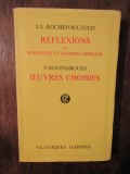 Reflexions ou sentences et maximes morales -La Rochefoucauld /... - Vauvenargues