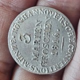 Germania 3 MARIEN GROSCHEN 1816 , argint , stare f buna