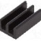 Radiator extrudat, aluminiu, 17mm x 10mm, neagra, FISCHER ELEKTRONIK - ICKSMDG17SA