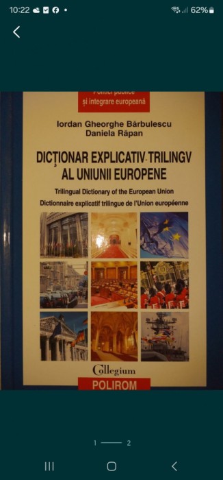 Dictionar explicativ trilingV al Uniunii Europene lordan Bărbulescu
