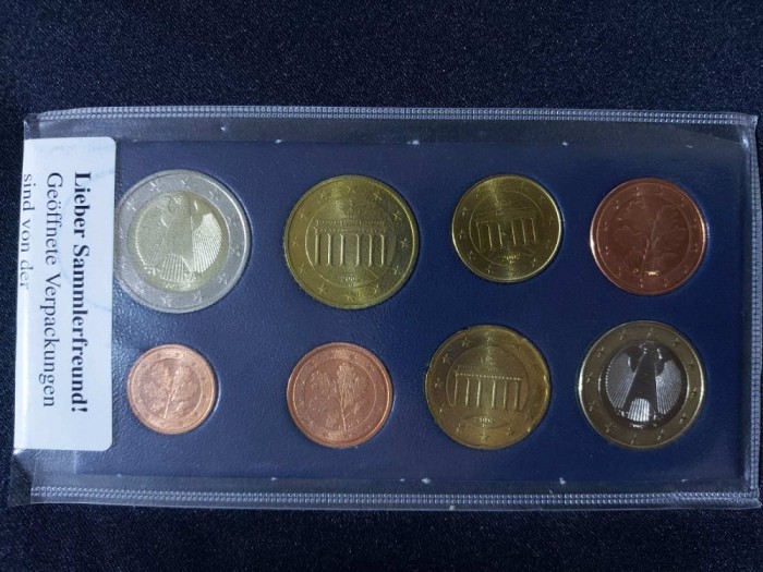 Euro set - Germania 2002 D , UNC 8 monede