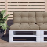 vidaXL Pernă de paleți, gri taupe, 80x40x12 cm, material textil 360609