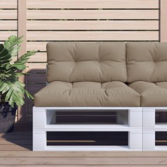 vidaXL Pernă de paleți, gri taupe, 80x40x12 cm, material textil 360609