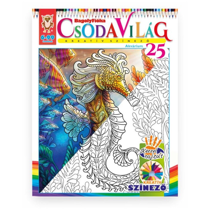 Csodavil&aacute;g Kreat&iacute;v sz&iacute;nező 25. - Akv&aacute;rium - J&aacute;nossy G&aacute;bor-J&aacute;nossy-K&aacute;rm&aacute;n M&oacute;nika