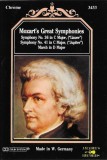Wolfgang Amadeus Mozart - Mozart's Great Symphonies (Volume II), Caseta audio