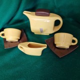 SERVICIU PENTRU CEAI SI CAFEA - TETE A TETE - ITALIA anii &#039;70 stil ART DECO