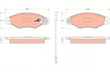 TRW GDB1402 COTEC set placute frana,frana disc